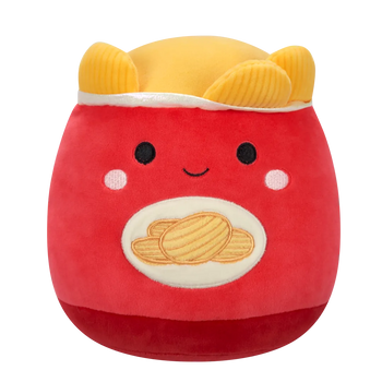 Peluche Squishmallows de 20 cm Ansel le sac rouge de chips