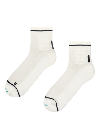 Socquettes de randonnée blanches pour hommes