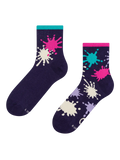 Chaussettes mi-mollet rigolotes Taches colorées