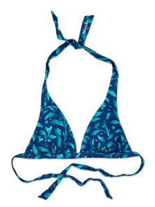 Vrolijk bikinitopje Turquoise bloemen