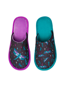Vrolijke slippers Libellen bij nacht