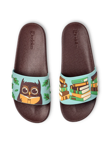 Sandales rigolotes Hiboux et livres
