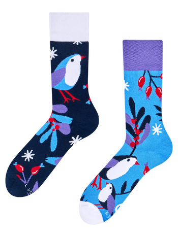 Chaussettes chaudes Oiseau d’hiver