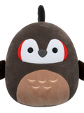 Squishmallows Theodore de donkere taupe roadrunner, 20 cm