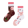 Chaussettes rigolotes pour enfants Cochons joyeux