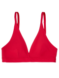 Bralette triangulaire rouge passionné sans coutures pour femmes