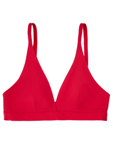 Naadloze driehoek-bralette voor dames Passierood