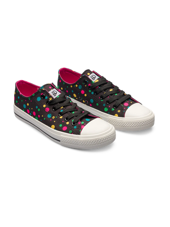 Chaussures en toile rigolotes Points néons