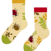 Chaussettes rigolotes pour enfants Punaises et fleurs sauvages