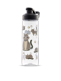 Vrolijke waterfles Grijze kat 700 ml