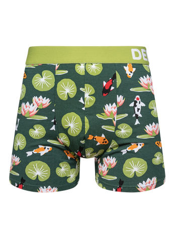 Vrolijke herentrunks Koi-vis en waterlelies