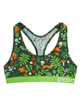 Bralette rigolote pour femmes Animaux de la forêt