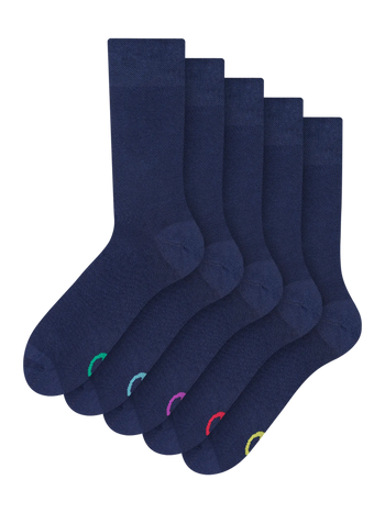Lot de 5 paires de chaussettes Bleues classiques