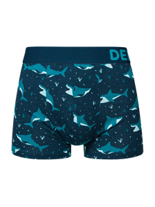 Boxers raccourcis pour hommes Requin Bleu