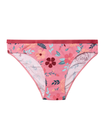 Vrolijke damesslips Rozenbottelbloemen