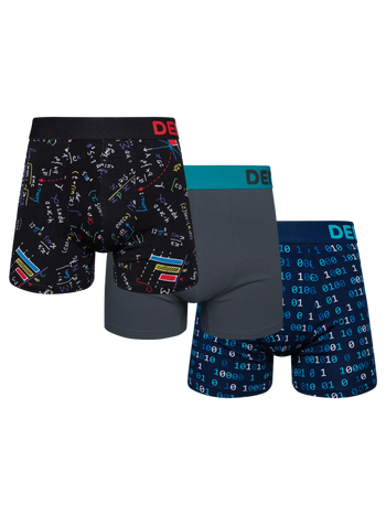 Vrolijke herentrunks 3-pack Math Lover