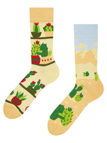 Chaussettes rigolotes Amour du cactus