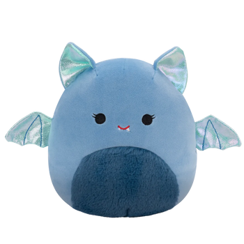 Peluche Squishmallows de 20 cm Este la chauve-souris bleue au ventre duveteux et aux ailes métalliques craquelées