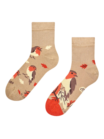 Antistress crewsokken Herfstvogels