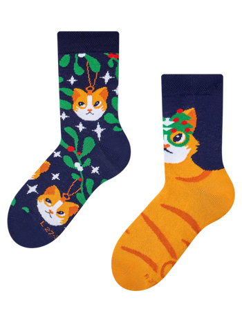 Chaussettes pour enfants Chat de Noël