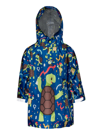 Manteau de pluie rigolo pour enfants L’artiste tortue