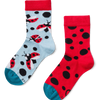 Chaussettes rigolotes pour enfants Coccinelles et points