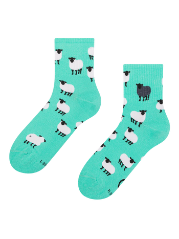 Chaussettes mi-mollet rigolotes Mouton noir