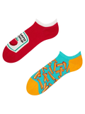 Vrolijke sneakersokken Frites met ketchup