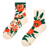 Chaussettes mi-mollet rigolotes Jardin de coquelicots