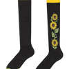 Vrolijke kniekousen Zonnebloemen bij nacht