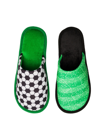 Vrolijke slippers Voetbalveld