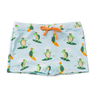 Vrolijke elastische kinderzwemshort Schildpad de surfer