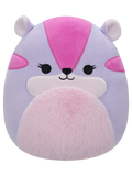 Squishmallows Tamara de paarse en roze chipmunk, 20 cm