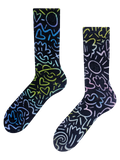 Chaussettes côtelées Gribouillages urbains