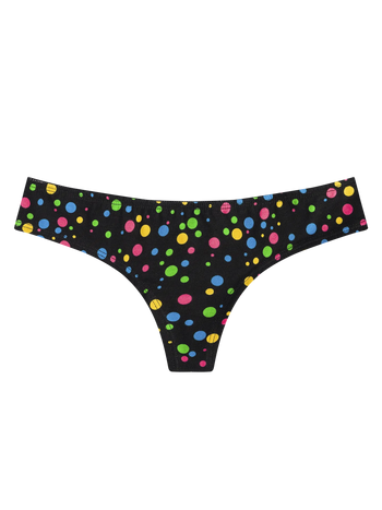 Culotte brésilienne rigolote pour femmes Points néons