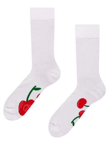 Chaussettes rigolotes Cerises rouges