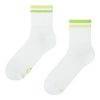 Chaussettes mi-mollet à rayures vert citron