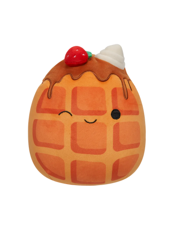 Peluche Squishmallows de 20 cm Weaver la gaufre à la fraise et à la crème