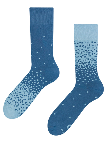 Chaussettes chaudes bleu glacé