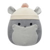 Squishmallows Camilo de grijze chinchilla met gebreide muts, 20 cm