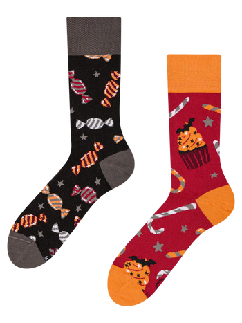 Vrolijke sokken Halloween snoep
