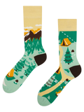 Chaussettes rigolotes Camp de montagnes