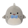 Squishmallows Gordon de grijze haai met blauwe vlinderdas, 20 cm
