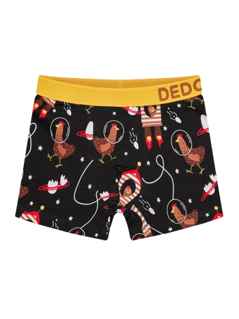 Vrolijke boxers voor jongens Kip astronaut