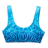 Vrolijke sportbikinitop Aqua mandala