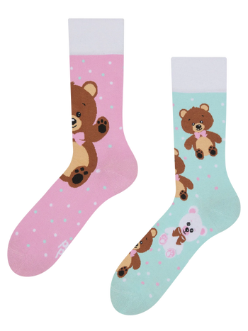 Vrolijke sokken Teddybeer