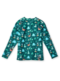 T-shirt de bain anti-UV pour enfants Skatepark dinosaure