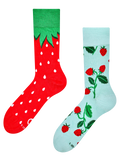 Chaussettes rigolotes en fibres de bambou Petites fraises