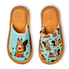 Vrolijke kinderslippers Eekhoorn in het bos