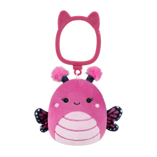 Squishmallows sleutelhanger Marcelina de frambozen vlinder, 9 cm